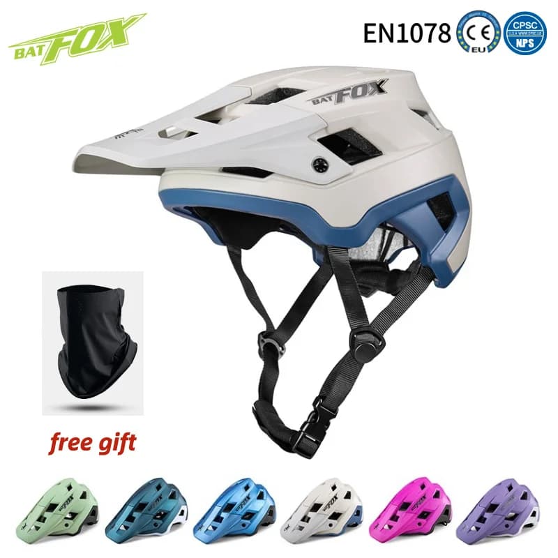 BATFOX Mountain Bike Helmet Man Woman Bicycle Helmet MTB Road modeled integrally Outdoor sports Cycling helmet cycling equipment