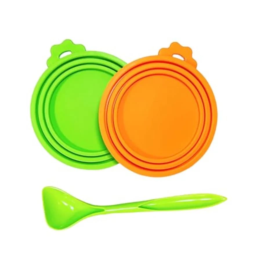 Pet Food Can Covers, Silicone Can Lids for Cat/Dog Food, Universal 3 Sizes for Most of Standard Food Cans, BPA Free Reusable 2