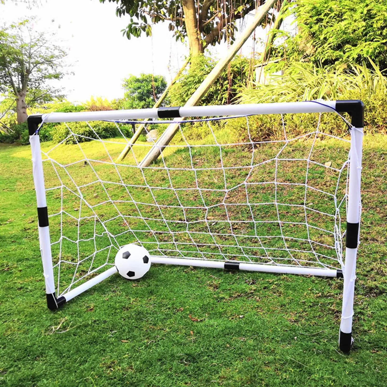 Kids Soccer Net Football And Basketball Foldable Scoring Toys Foldable Soccer Goal Set For Backyard Lawn Garden Patio Field