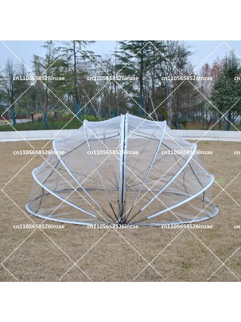 Durable 8-Person Transparent Dome Tent with PVC Bubble Cover for Winter Outdoor Camping and Stargazing