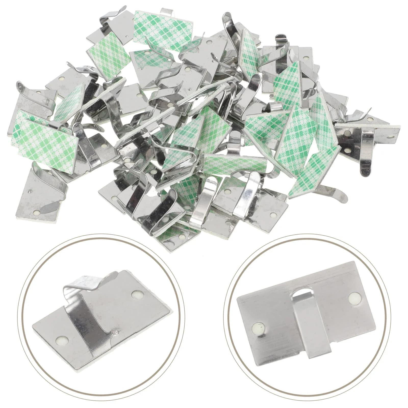 50 Pezzi Organizzatori Metallici per Cavi Elettrodomestici, Clip Autoadesive per Cavi, Avvolgicavi per Gestione Cavi di Attrezzature da Cucina