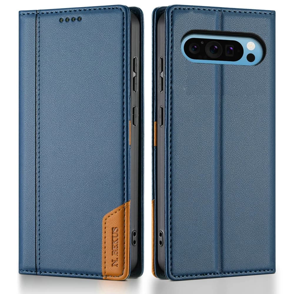 Custodia di Lusso in Pelle con Portafoglio RFID per Google Pixel 10 Pro XL 5G 2025, Compatibile con Pixel 9 Pro XL, 9A, 8 Pro, 8A, Pixel 9, 10 Pro - Cover Flip