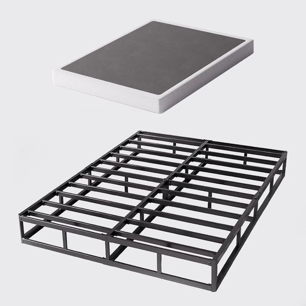 Base for Mattress Queen Size 9 Inches, Metal Structure Resistant, Silent and Non-slip, Easy to Fit