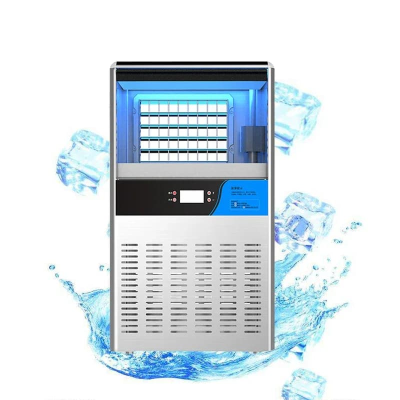 Milk Tea Drink Shop Commercial Ice Maker Auto Form Square Ice For Coffee Shop Bar Restaurant Ice Making Machine