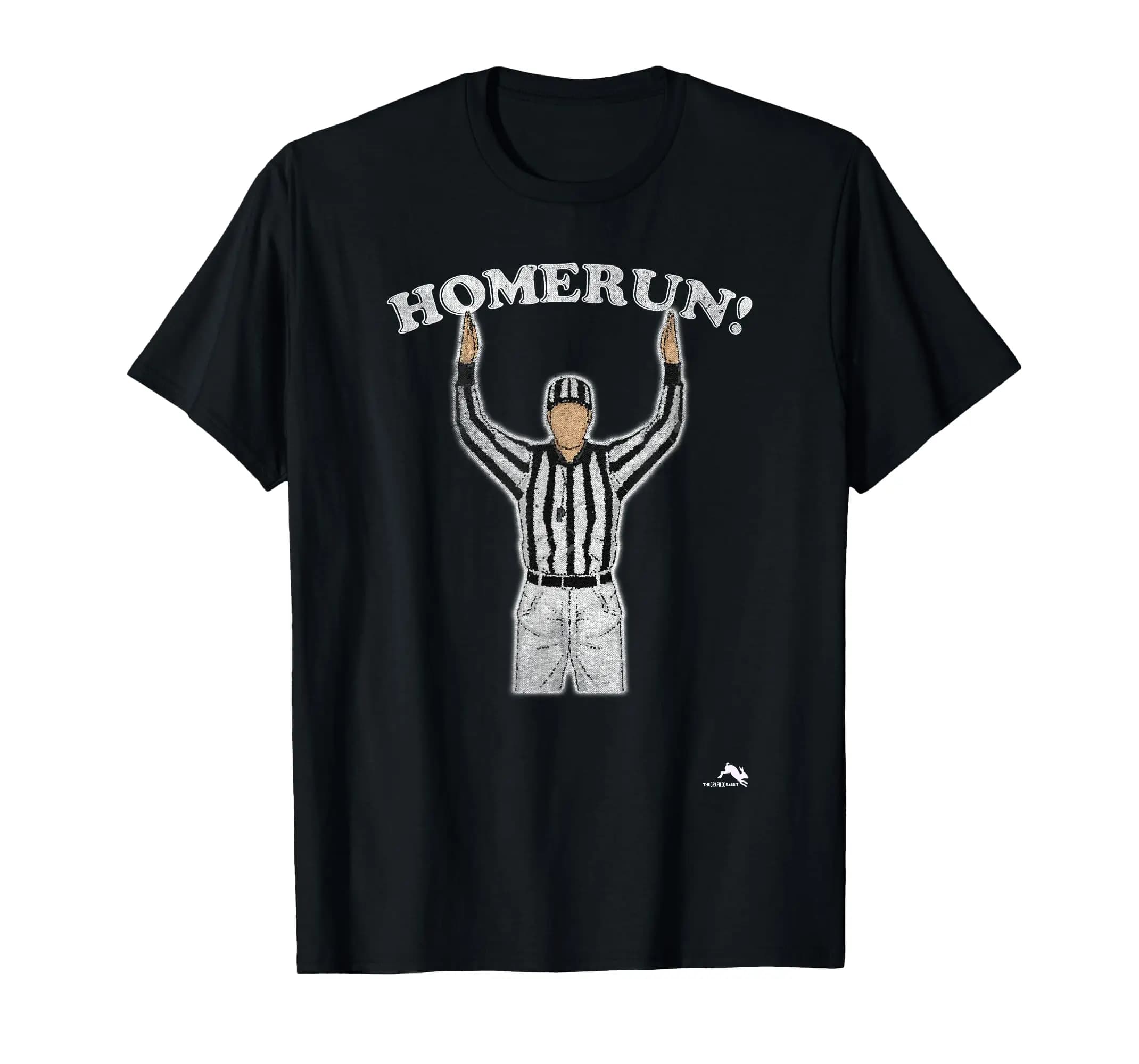 Divertente maglietta Homerun con stampa Mash Up Baseball Football