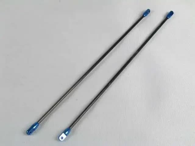 F-HS1253-72-1 V2-233 CF Asta di supporto posteriore in metallo al carbonio per elicottero Trex 450 Rc