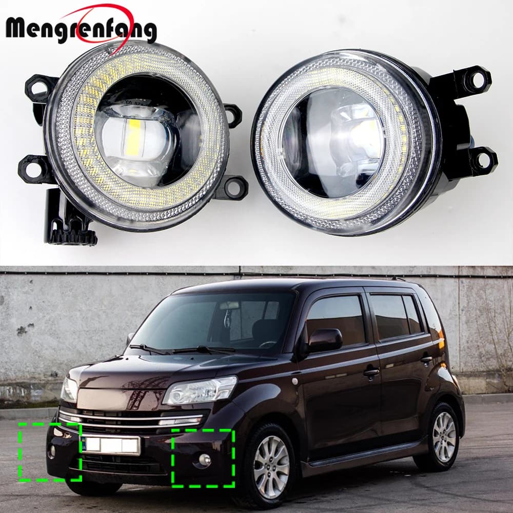 2 pezzi 30W H11 auto destra + sinistra LED fendinebbia DRL Angel Eye Daylight 8000LM 12V per Toyota bB Daihatsu Coo Materia 2005-2016