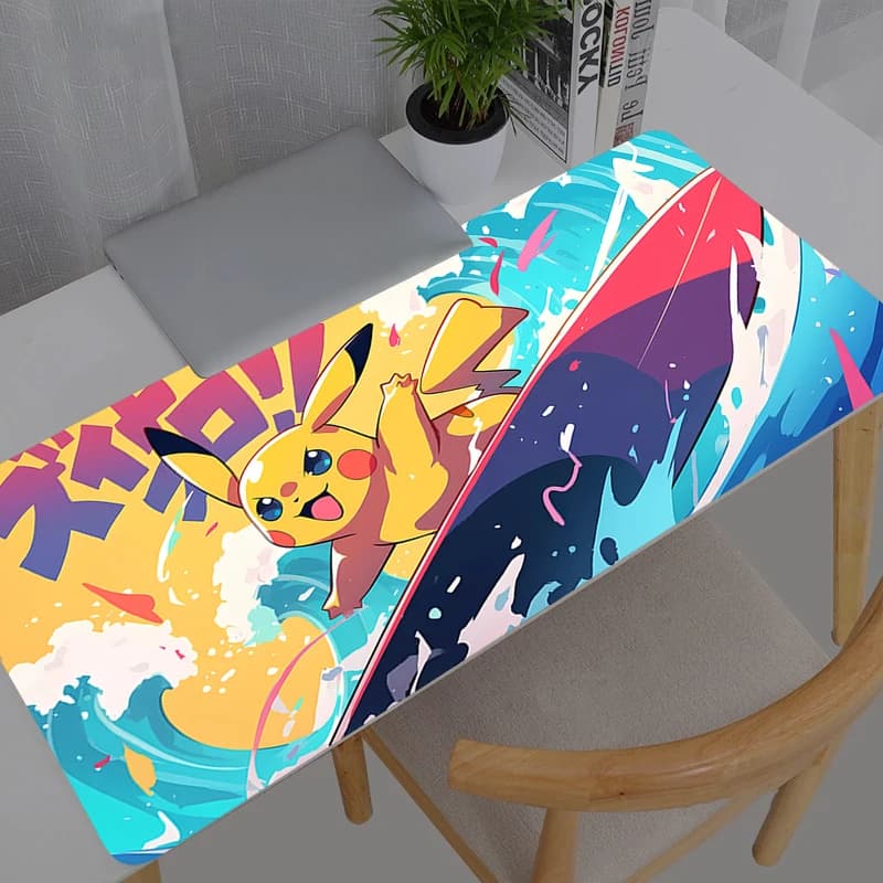 Tappetino per Mouse da Gaming Pokemon Pikachu XXL, Accessori per PC, Tappetino da Scrivania Grande XXL per Tastiera e Tablet