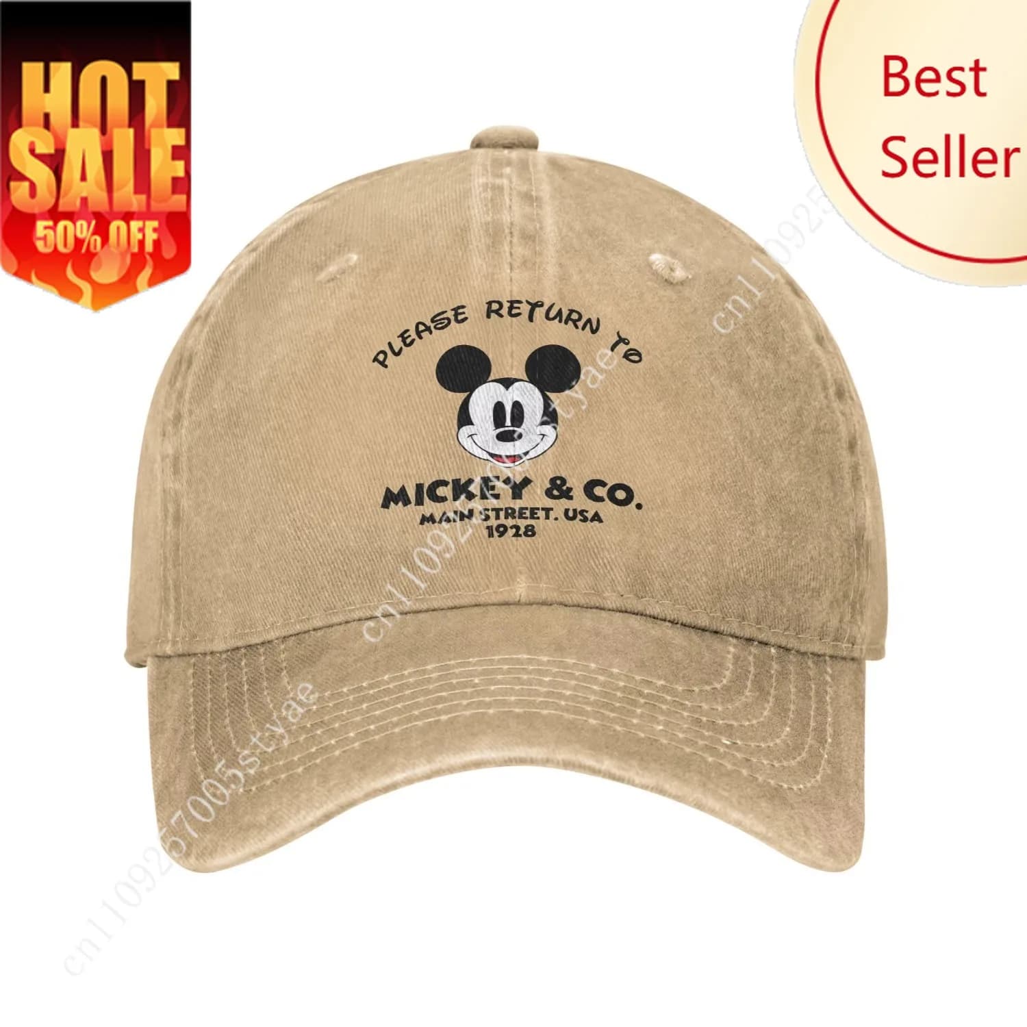 Back to Mickey Mouse and Co Main Street USA Baseball Caps for Men Women Adjustable Trucker Hat