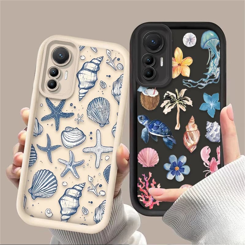 Custodia per telefono organismo marino estivo per Xiaomi Poco X6 X7 F5 F6 X5 X3 NFC F3 M6 Pro 4G Mi 13 12 11 Lite 5G 14 13T 12T 11T 14T Pro