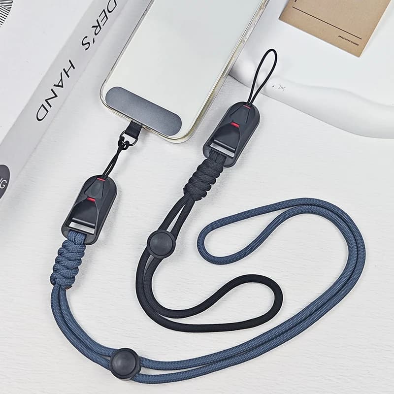 Tracolla per fotocamera regolabile con fibbia a sgancio rapido Tracolla per fotocamera intrecciata con cordino in nylon resistente Tracolla per fotocamera di sicurezza