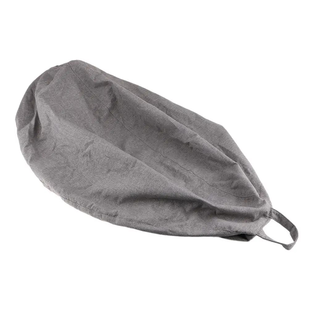 Borsa portaoggetti in lino per giocattoli, copertura per pouf, copridivano, organizer per sala giochi, soluzione per sedute per bambini