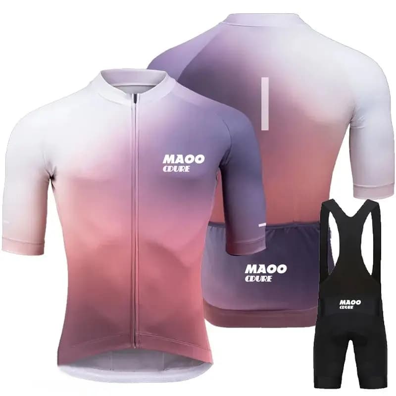 Set of mountain bike mesh mtb sports complex road shorts ensemble femmes cycling suit men's clothing women's knit set in 2 pieces