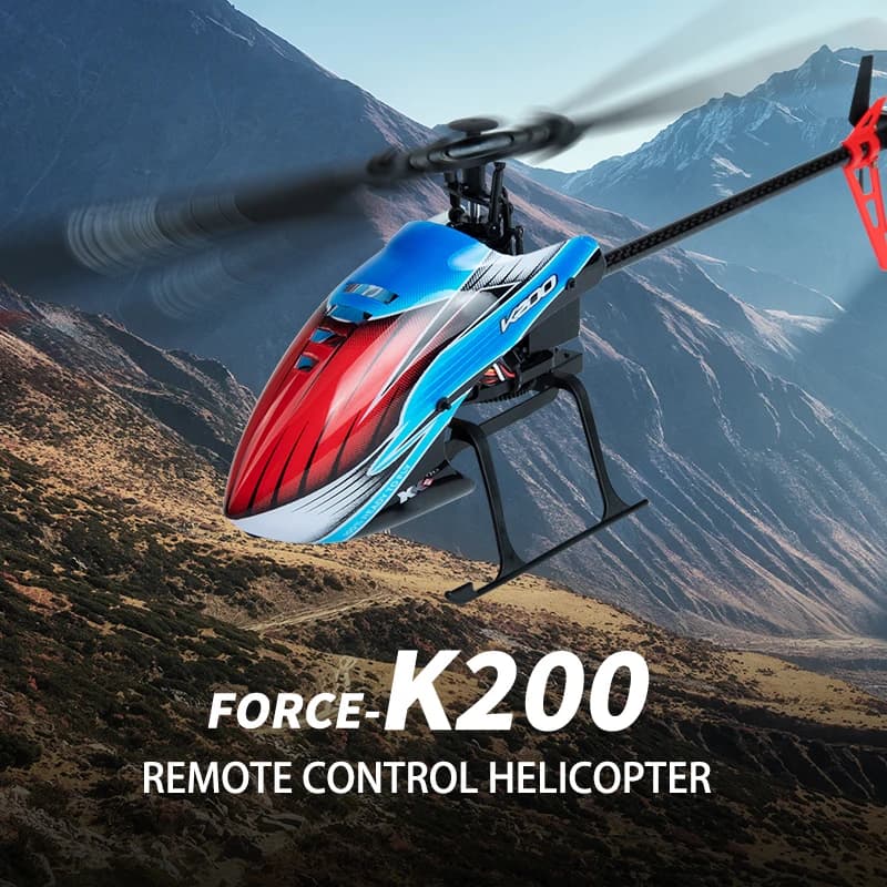 WLtoys XK K200 RC Elicottero 4CH 2.4G Aereo telecomandato Flusso ottico Posizionamento Pressione dell'aria Altezza fissa Aereo Giocattoli