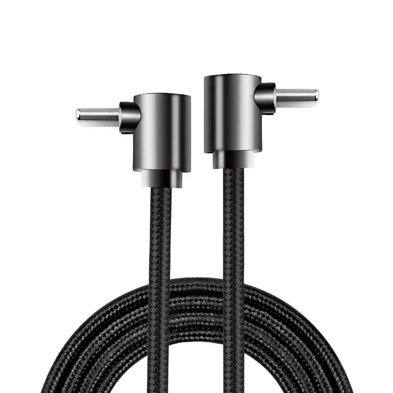 Cavo USB-C a USB-C da 60W con connettore a 90 gradi, ricarica rapida PD per iPhone, Samsung, Xiaomi, Huawei.