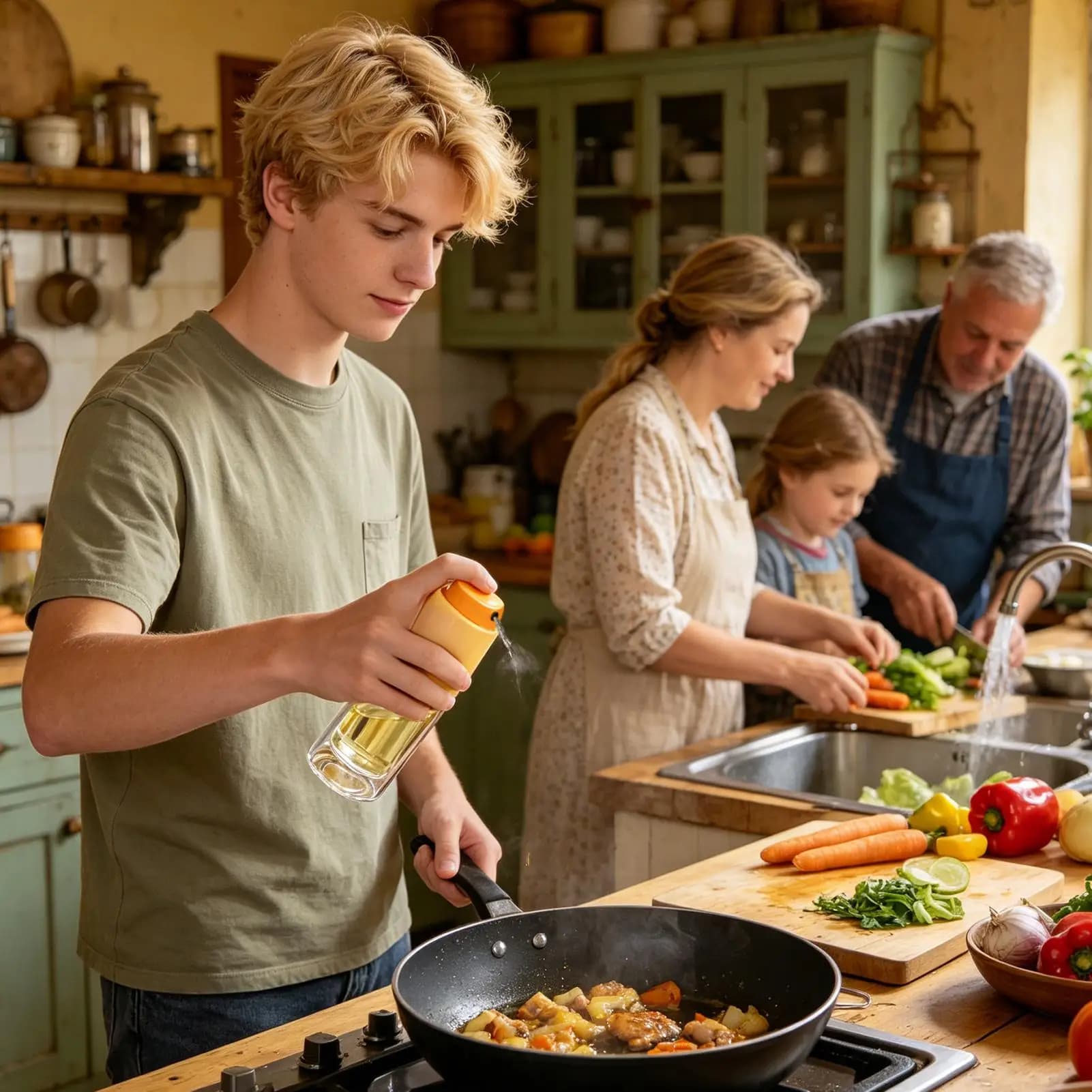 Bottiglia spray per olio d'oliva a prova di perdite, gadget da cucina, spruzzatore per olio per cucinare, per barbecue, friggitrice ad aria, cottura al forno, frittura, marinatura