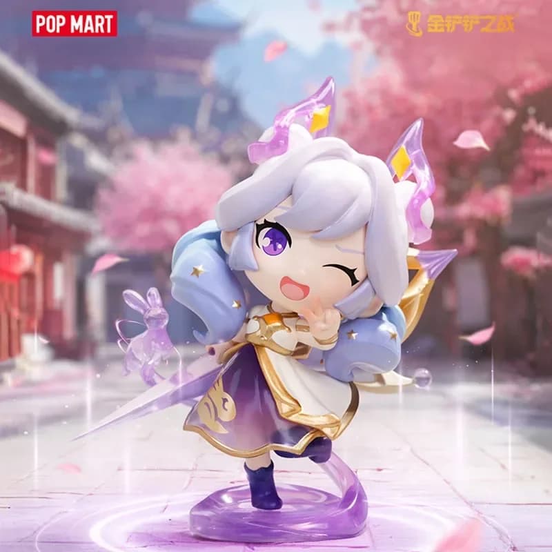 POP MART Lotta per la spatola dorata Serie Chibi Scatola cieca Giocattoli Scatola misteriosa Mistery Action Figure Modello a sorpresa Regalo di compleanno