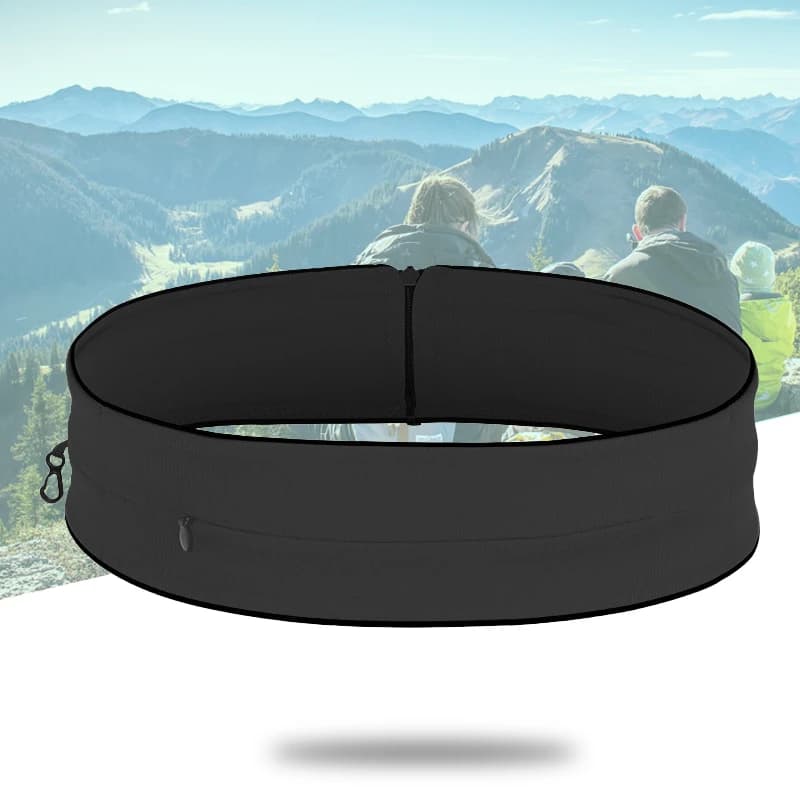 Running bag with water bottle case Anti-theft pocket for phone Sports belt Waist for yoga, travel, marathon, gym, hiking