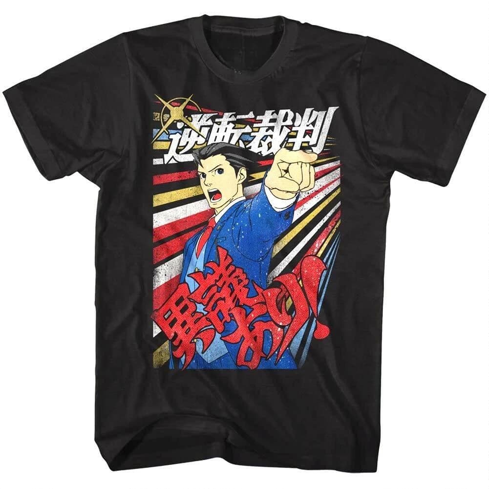 T-shirt da uomo Y2k Reverse Referee Ace Attorney con personaggio del gioco Cheng Butang Longyi
