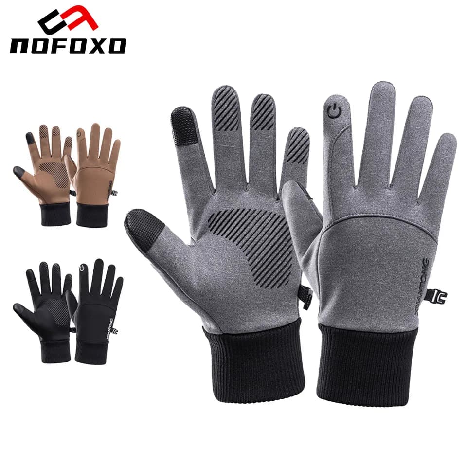 NOFOXO Guanti invernali touchscreen caldi Guanti da ciclismo antiscivolo per esterni Sport Guida Sci Corsa Escursionismo Guanti da moto
