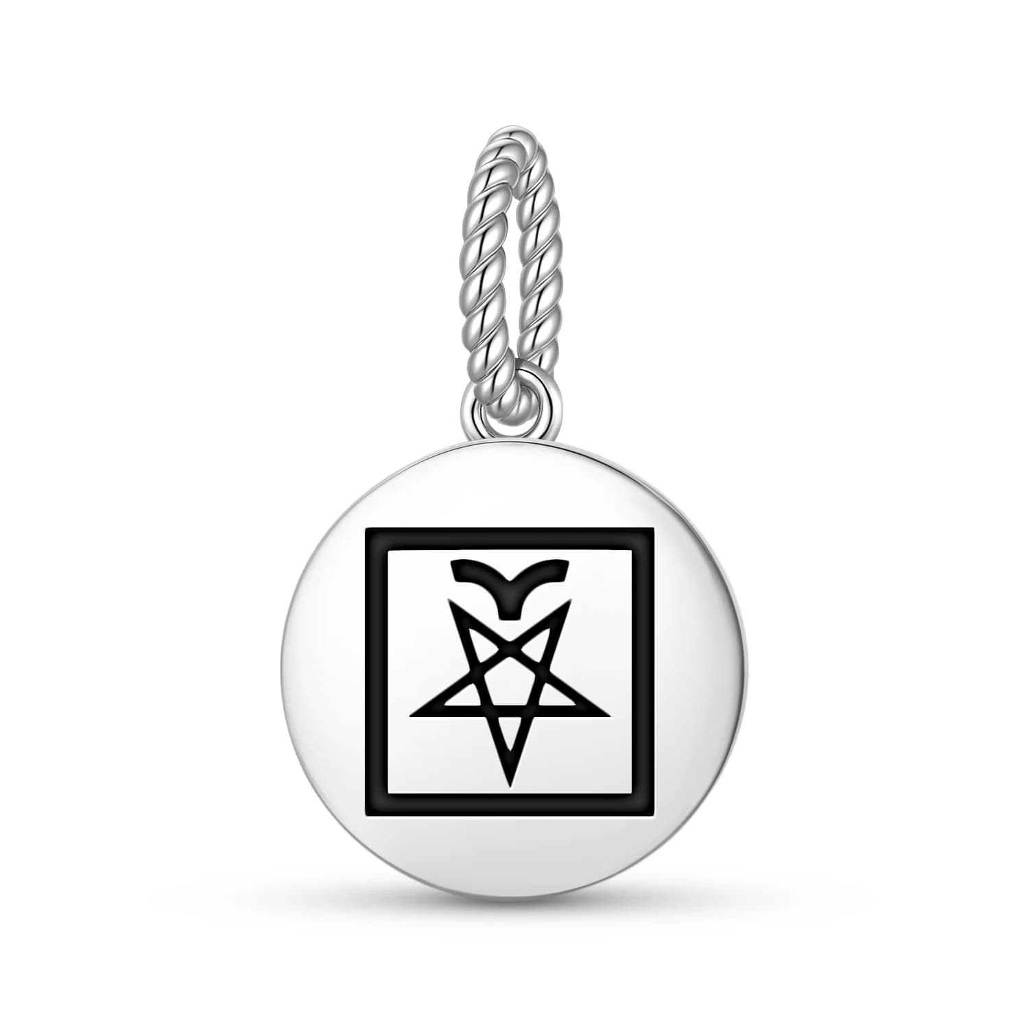 Il tarocchi del diavolo in argento sterling 925 con perline, ciondolo fai da te per regalo di gioielli con bracciale