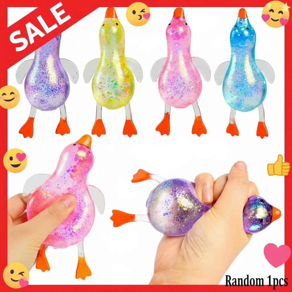Giocattolo Antistress Aurora Maltose Duck Pinch, Giocattoli Riutilizzabili a Bassa Resilienza per Decompressione, Palline di Pasta, Decorazione per la Casa, Regali per Feste