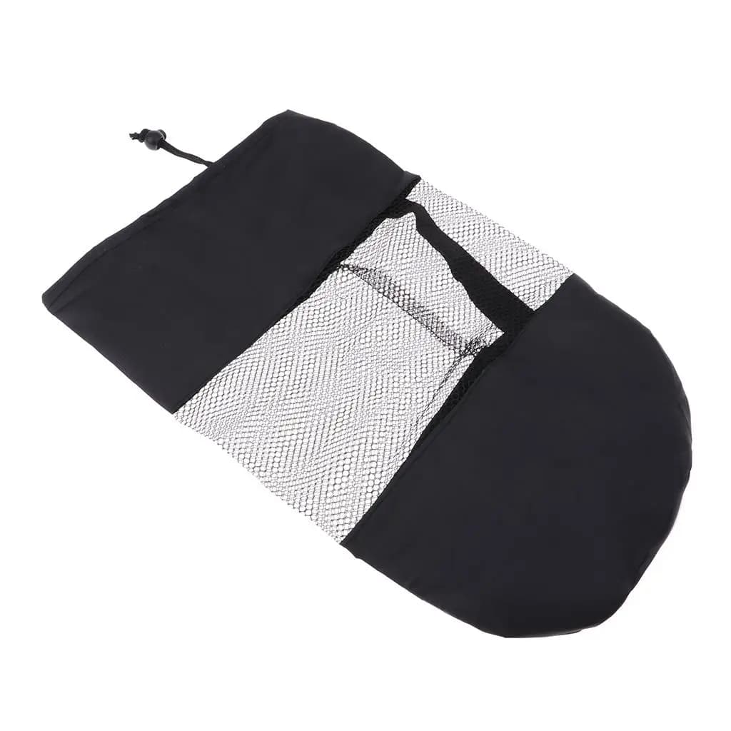 Unisex nylon mesh bag with adjustable shoulder strap, yoga mat glove bag