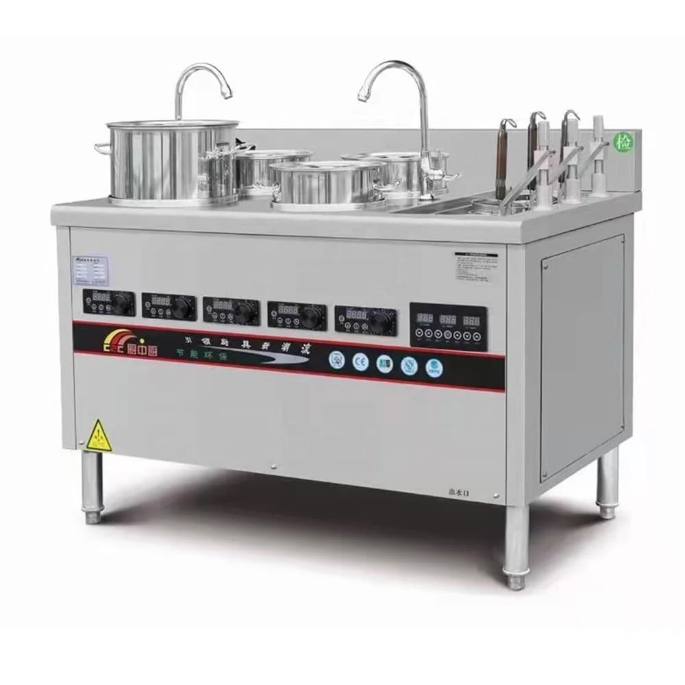 Ristorante Commerciale Induzione Versione di lusso Cuocipasta Spaghetti Ramen Macchina da cucina Stazione Caldaia per noodle con zuppa