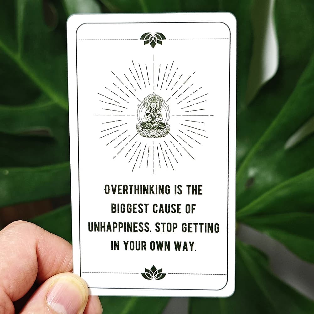 10.3*6 cm 54 pezzi di carte spirituali Buddha Saggezza Oracle Deck per letture generali, guida divina e ispirazione