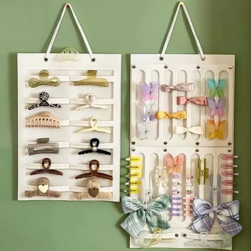 Felt Jewelry Storage Hanging Rack with Large Capacity for Storing and Displaying Jewelry Hair Clips Hair Ties and Glasses