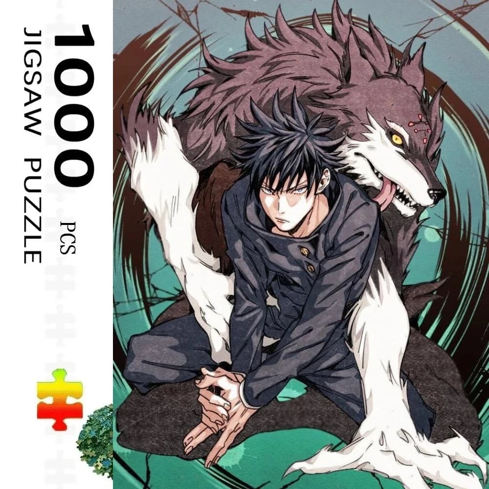 Puzzle per Adulti da 500/1000 Pezzi Jujutsu Kaisen, Adatto per Adulti e Famiglie - Pezzi Grandi e Difficili, Portatile