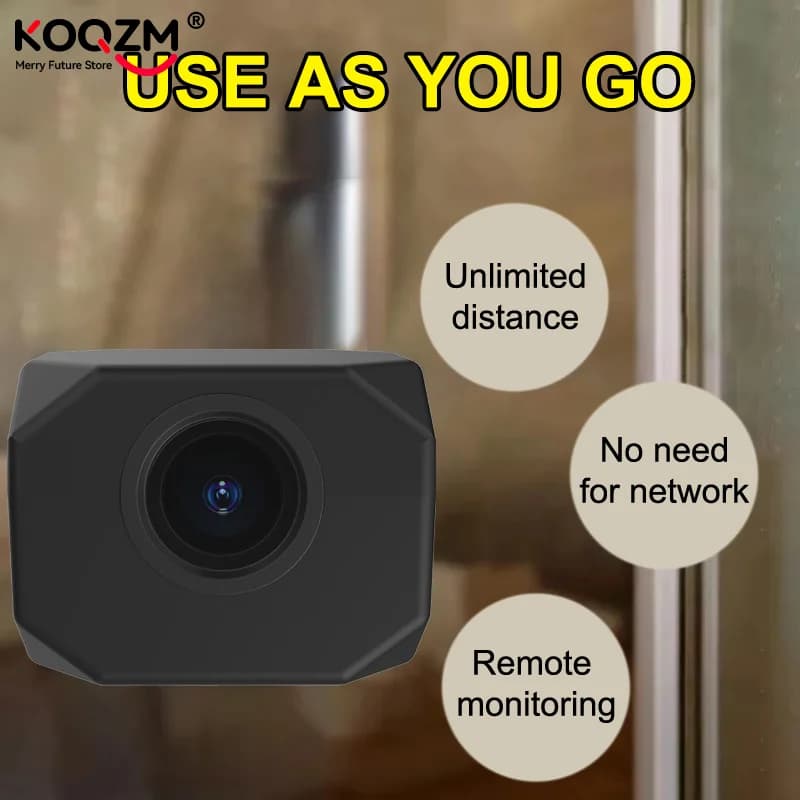 4K HD Mini Camera WiFi IP APP Remote Monitoring Lightweight Portable Camcorder Smart Home Surveillance Security Camera
