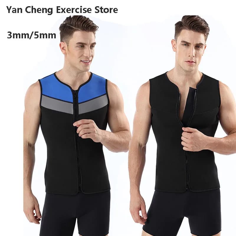 3/5 mm free thermal sub vest for neoprene men Hot bras Surf mute Solar protection Snorkeling Swimming Sleeveless vest