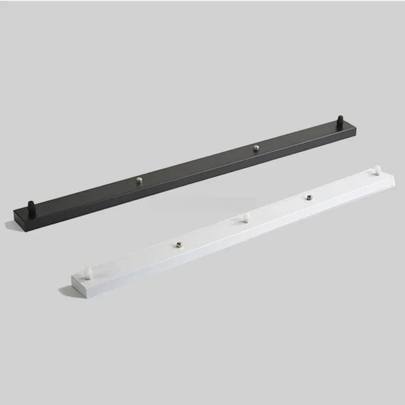 Accessori per piastra a baldacchino base montata a soffitto fai da te rotonda, rettangolare, multi teste, lampadari lampada a sospensione nero bianco