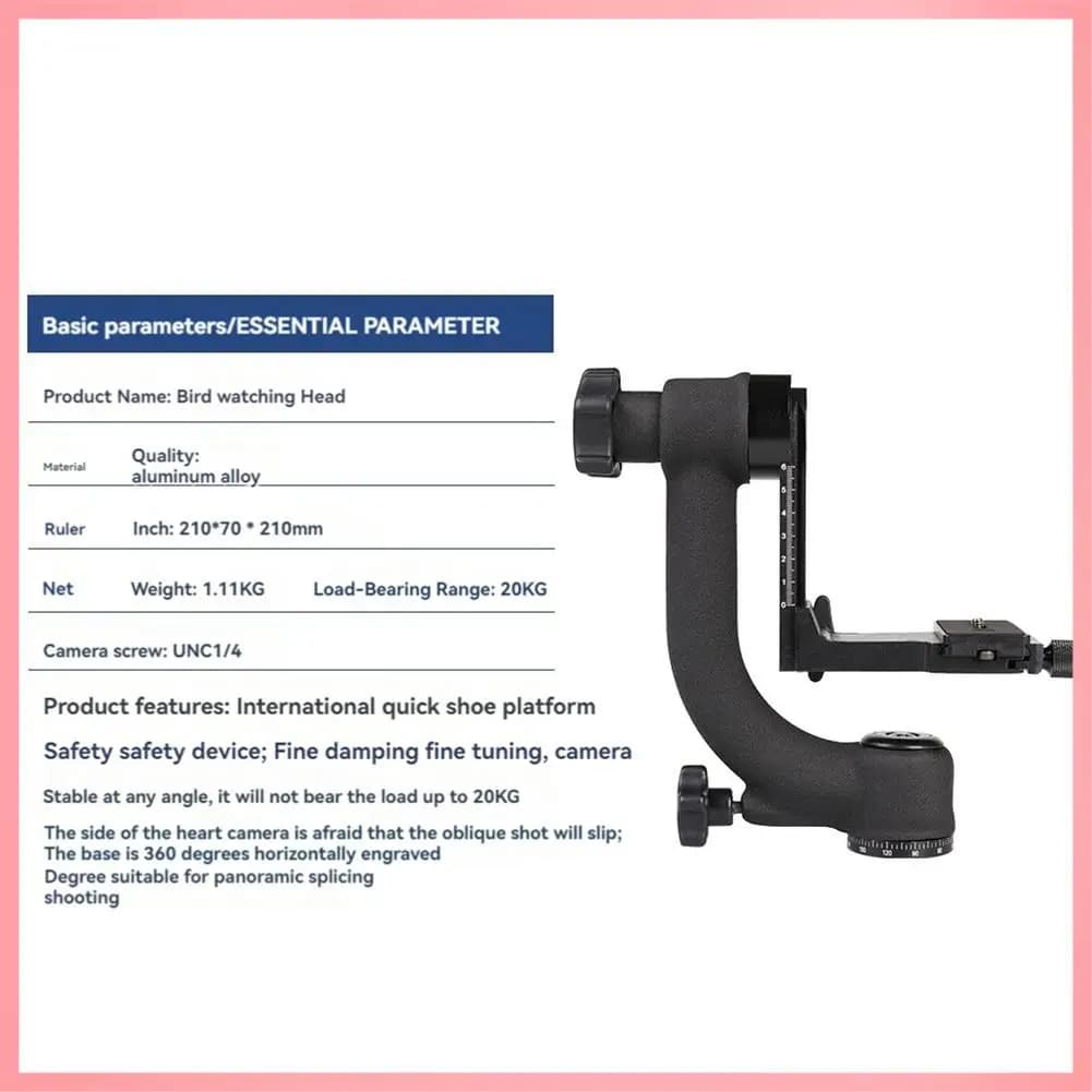 N91R-Tests for tripods with cardanic joint for photography Single-foot camera Bird heads Gimbal for professional photographic supplies