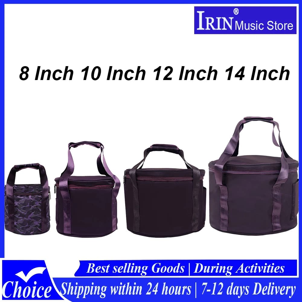 IRIN Crystal Bowl Case Purple Singing Bowl Handbag 8/10/12/14 Inch Crystal Bowls Bag Percussion Instrument Parts & Accessory