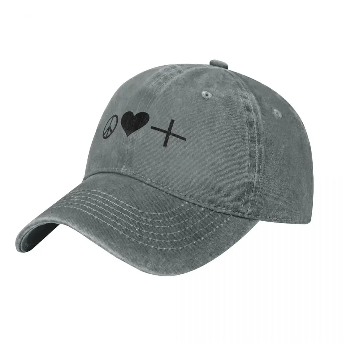peace love positivityCap Baseball Cap fishing hat tea Hat Beach Outing Sunscreen Women's Golf Clothing Men's