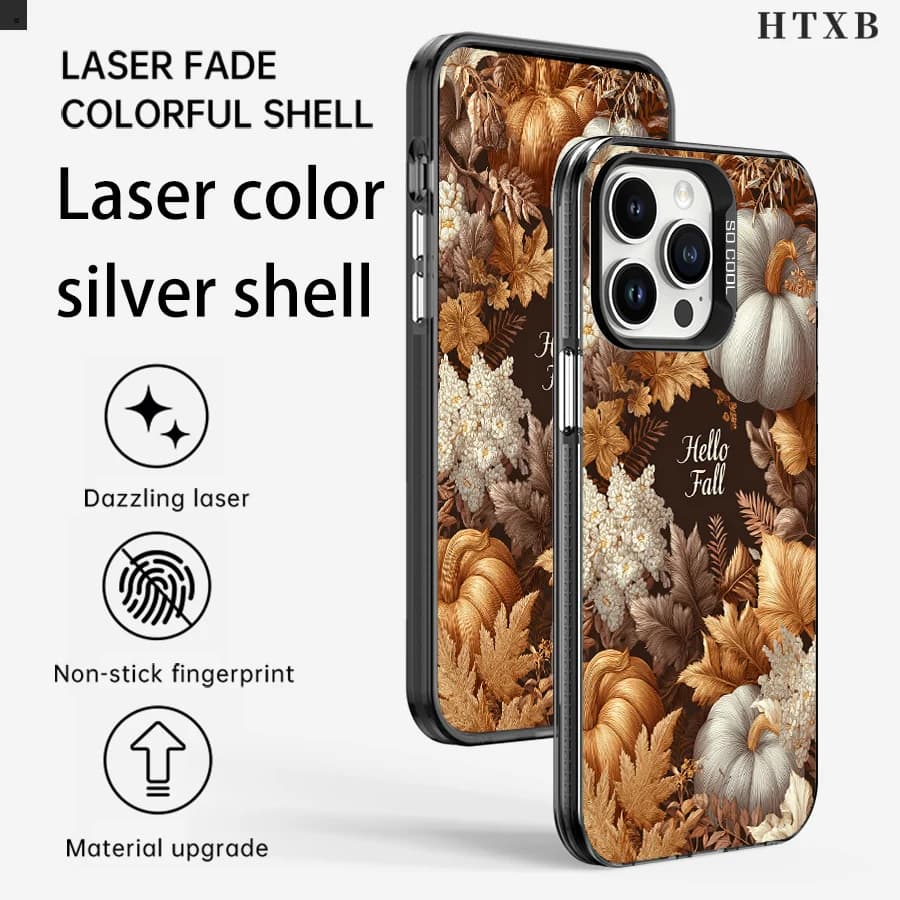 Custodia per telefono Hello Autumn Pumpkin per iPhone da 17 a 11 Pro Max Plus