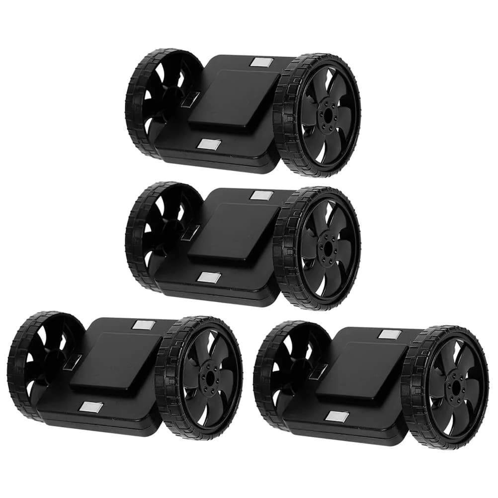 4 ruote magnetiche riutilizzabili per assemblaggio fai-da-te, per bambini, in plastica, interattive, compatte, educative, divertenti, per la famiglia
