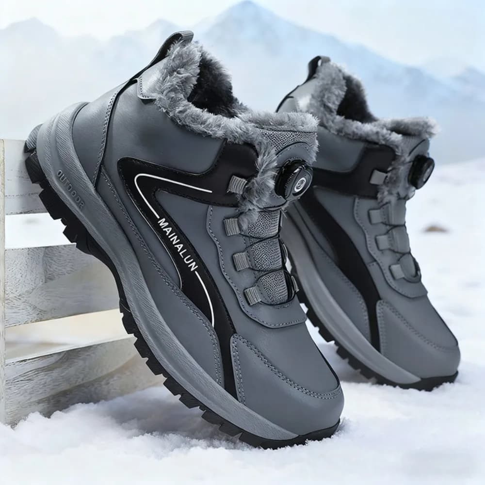 Men's Sports Snow Boots Durable and Warm Plush Winter Hiking Shoes for Casual Wear Outdoor Activities Sneakers Botas Hombre
