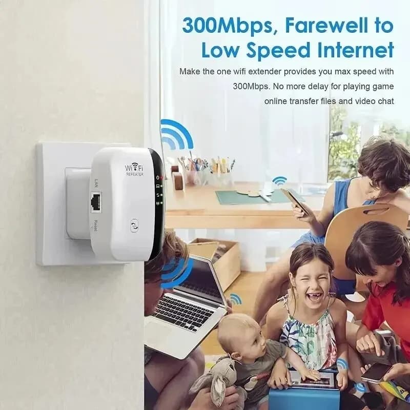 Estensore WiFi ripetitore di segnale wireless, piccolo ripetitore di rete a forma di panino al vapore AP per l'amplificazione del router domestico