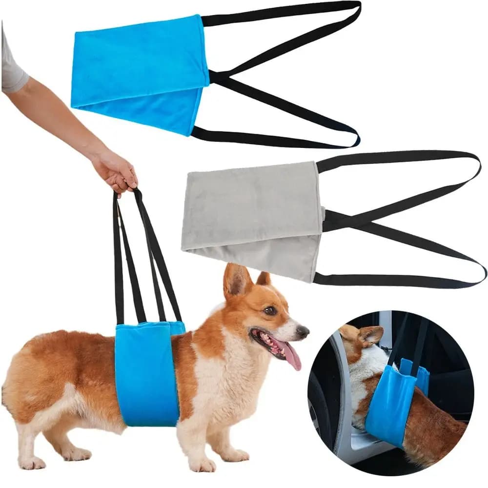 Soft Padded Dog Rehabilitation Harness Assistant Lift Handle Pet Vest Leash Non-Slip Comfortable Pet Walking Aid Straps