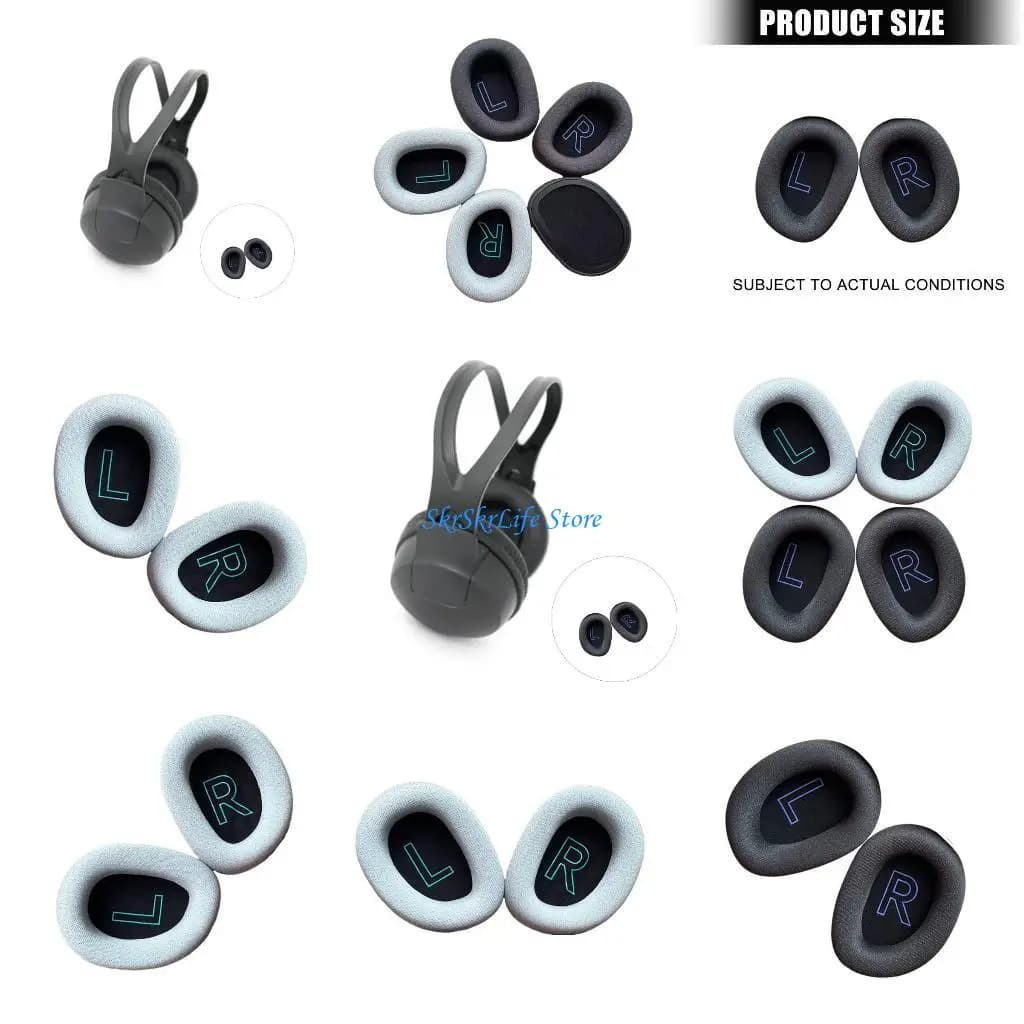 E65E Replacement Earring Bearings for G522 Improves Hearing Performance Gaming Headphones Soft Foam Padding