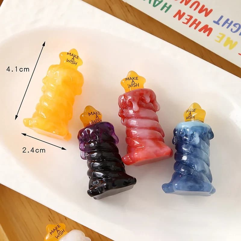 3pcs Dollhouse Miniature Star Candle Model Model For Christmas Scene Home Decoration Accessories