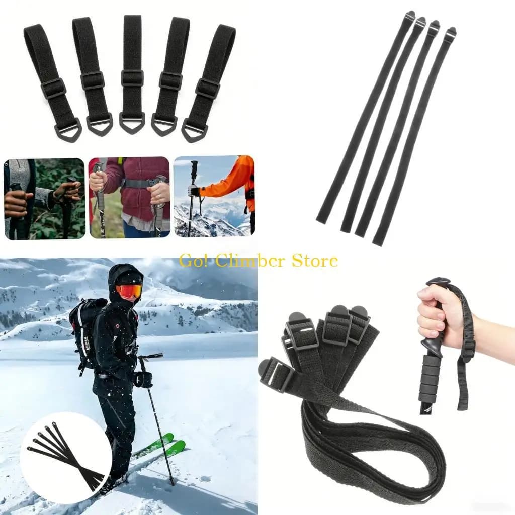 Q84C Quick Releases Trekking Poles Wristband Walking Wrist Strap Antislip Designs For Mountaineering And Hiking