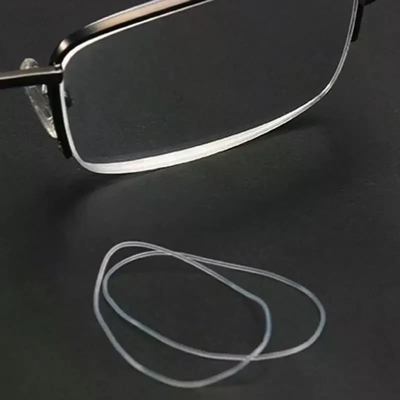 10 pz Mezza Cornice Lente a Prova di Esplosione Bobina di Silicone Anello di Gomma Cuscino Filo Anti-pressione Gel di Silice Collare Occhiali Accessorio