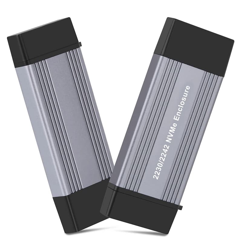 Custodia NVME M.2 NVME A USB 3.1 tipo A + tipo C scatola SSD esterna USB 3.1 Gen2 10Gbps per chiave M/M + B 2230 2242 M2 NVME SSD