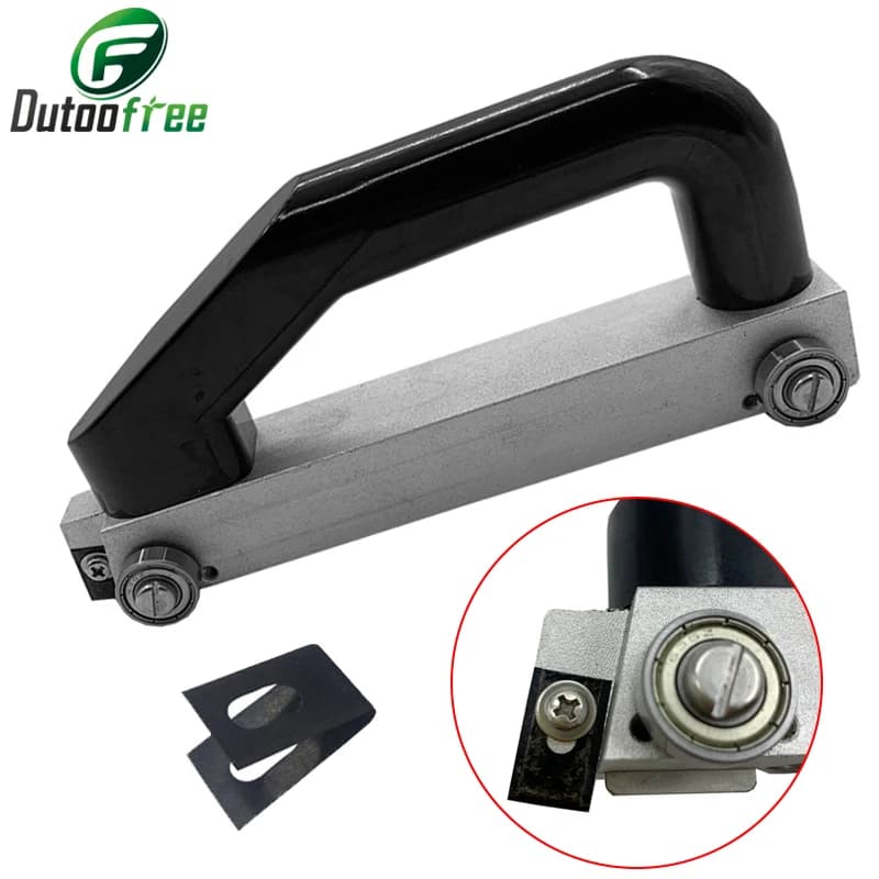 Macchina Manuale per Scanalature in PVC, Utensile per Taglio Scanalature per Pavimenti Sportivi, Coltello Scanalatore con Ruota, Macchina per Scanalature in Vinile