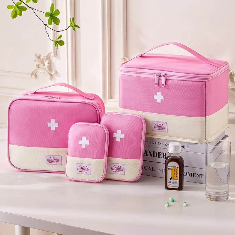 Borsa Portatile per Medicinali, Kit di Pronto Soccorso per Viaggi d'Affari, Escursioni, Campeggio, Piccola Borsa Personale per Casa e Viaggio