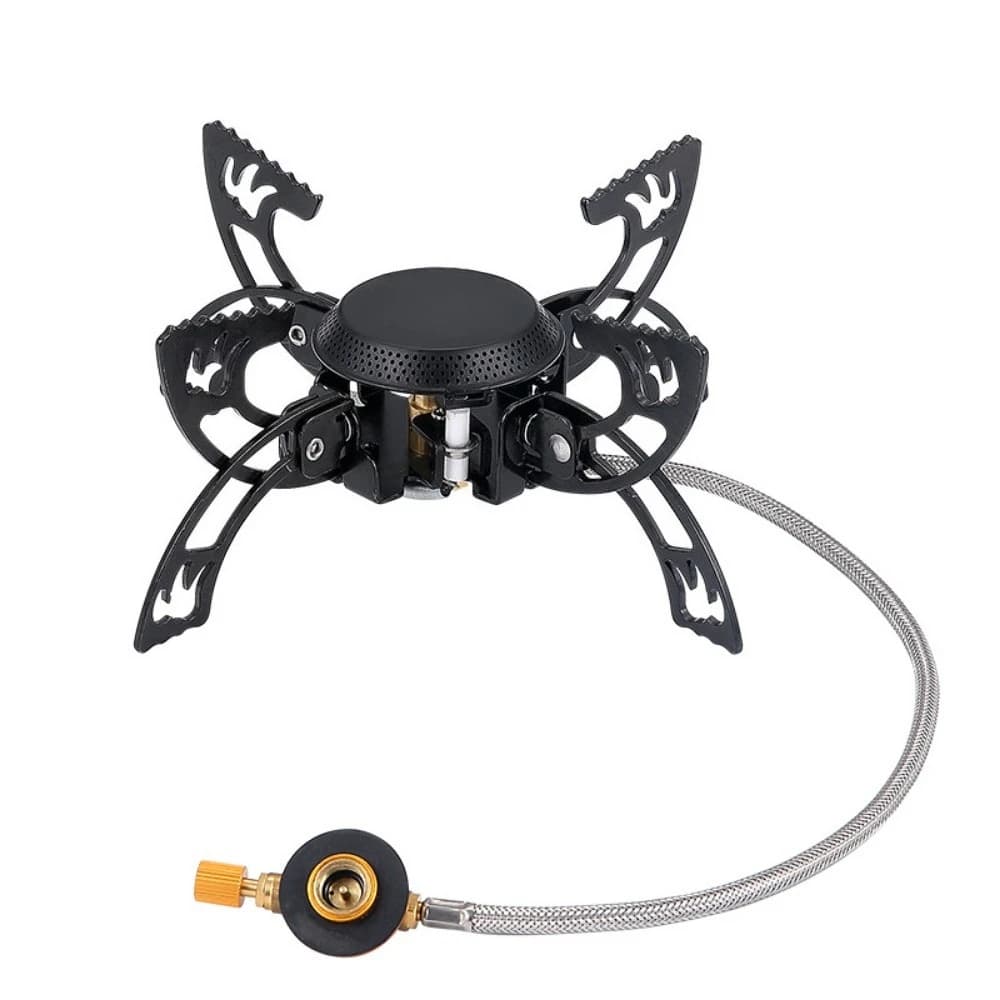 Outdoor split small gas stove camping portable folding mini windproof tea stove fire
